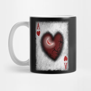 Ace of Hearts with Moon Mug